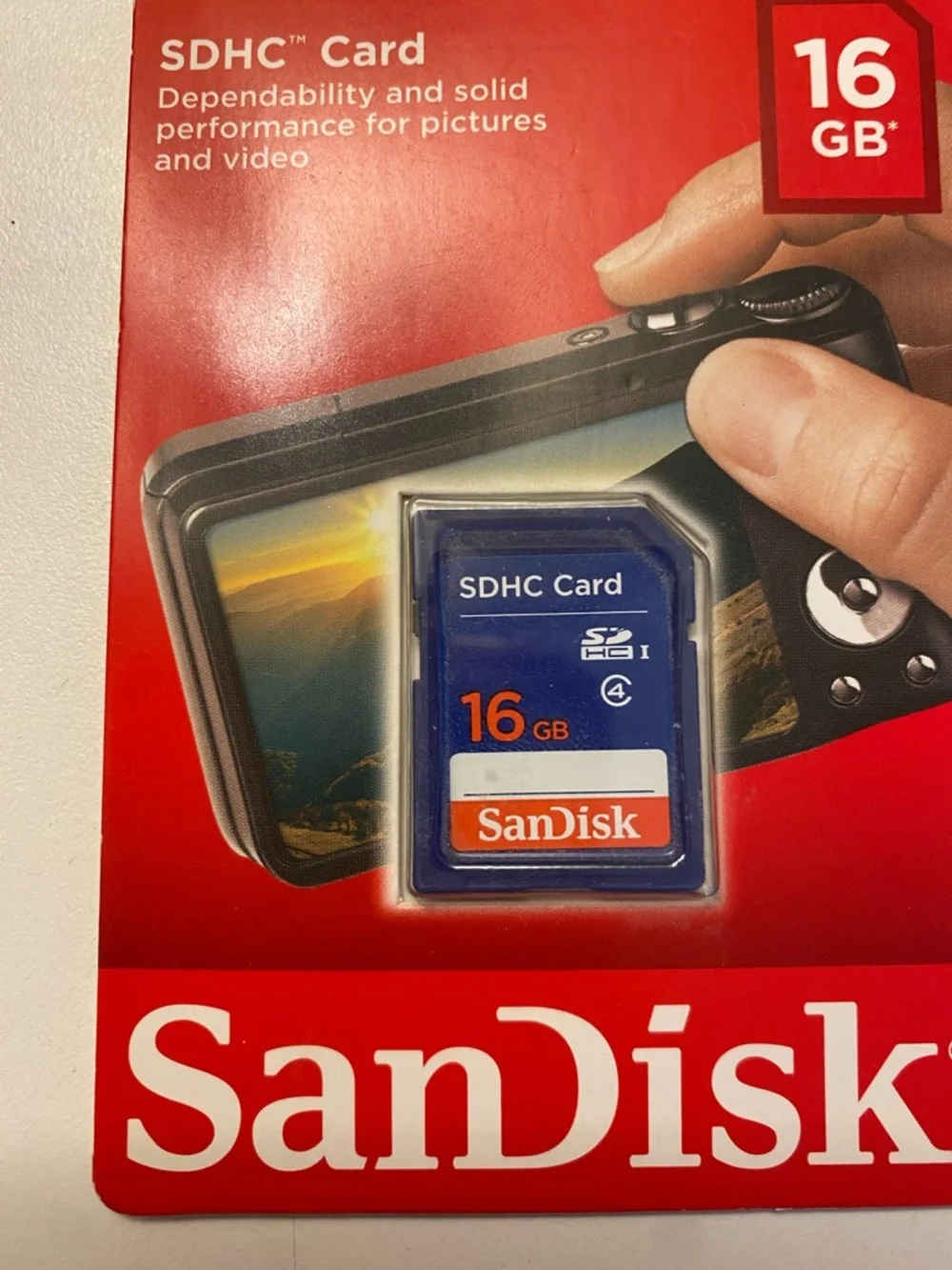 SanDisk 16GB SDHC Card - New in Packaging